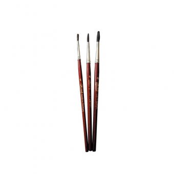 Pensule lemn rotunde numar 4-6-8 set 3 bucati