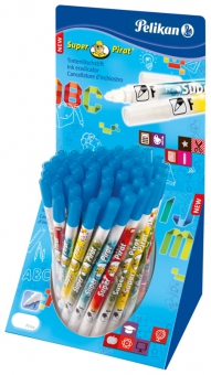 Carioca corectoare Super Pirat, varf F, prezentate pe display