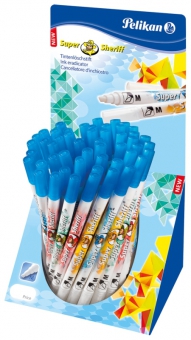 Carioca corectoare Super Sheriff, varf M,prezentate pe display