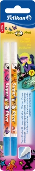 Carioca corectoare Super Pirat, varf F, set 2, blister
