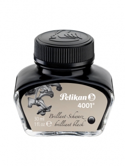Cerneala 4001 la borcan, 30 ml, negru lucios