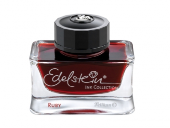 Cerneala premium Edelstein, borcan 50ml, culoare rosu rubin