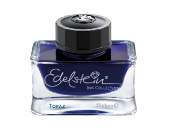 Cerneala premium Edelstein, borcan 50ml, culoare albastru topaz