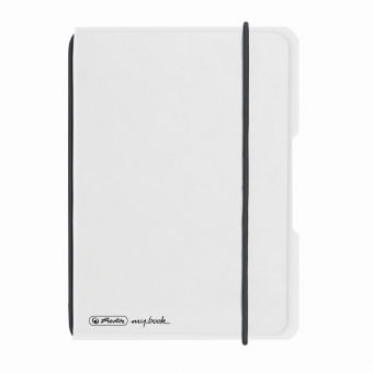 Caiet My.Book Flex A6 40f 70gr dictando, coperta transparenta, elastic negru