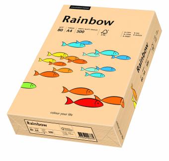 Hartie colorata somon Rainbow A4, 80gr/mp, 500coli/top