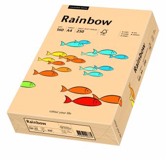 Hartie colorata somon Rainbow A4, 160gr/mp, 250coli/top