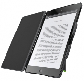 Carcasa LEITZ Complete, cu stativ si capac pentru iPad Mini/iPad Mini cu retina display - negru mat