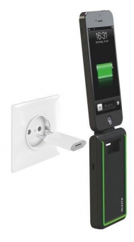 Incarcator LEITZ Complete, 3 în 1 cu conector Lightning  pentru iPhone 5/5S/5C/6/6 Plus - negru