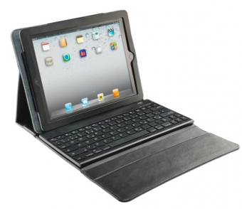 Carcasa LEITZ Complete Classic Pro, cu capac si tastatura pentru iPad Gen 3/4 /iPad 2, QWERTZ - negr