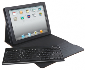 Carcasa LEITZ Complete Tech Grip, cu capac si tastatura pentru iPad Gen 3/4 /iPad 2, QWERTZ - negru