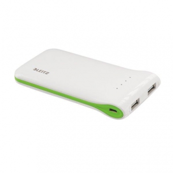 Incarcator portabil LEITZ Complete, cu USB - alb