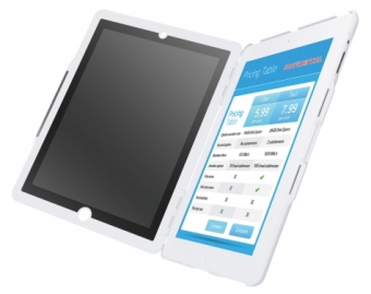 Carcasa LEITZ Complete Privacy cu filtru confidentialitate portrait pt. iPad Gen 3/4 /iPad 2 - alb