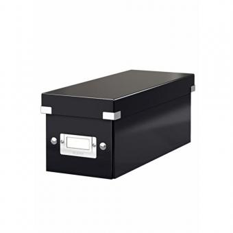 Cutie pentru 30/60 CD-uri cu carcasa Jewel/Slim, LEITZ Click & Store, carton laminat - negru